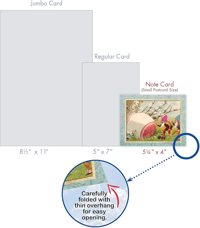 The Best Card Company - 20 Blank Notes with Envelopes - All Occasion Animal Assortment (10 Designs, 2 Each) - Springtime Chicks AM3196OCB-B2x10
