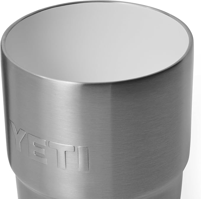 YETI Rambler 8 oz Insulated Coffee Mug with Lid - Stackable Double-Wall Vacuum Insulated Coffee Cup - DuraSip Ceramic Lining - Barista-Friendly Design - Stainless Steel - Dishwasher Safe