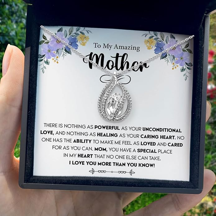 TRYNDI To My Best Mom Necklace for Women - Mom Christmas Gifts from Son, Mothers Day Necklace, Gifts for Birthday, Valentine's Day Jewelry for Mother