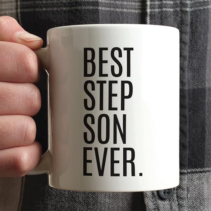 Andaz Press 11oz. Coffee Mug Birthday Gift, Best Step Son Ever, 1-Pack