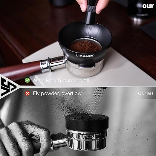 54mm Dosing Funnel, Magnetic Dosing Funnel, Espresso Coffee Dosing Ring for Barista, Compatible with Breville 54mm Handle Filter Cups, Espresso Accessories