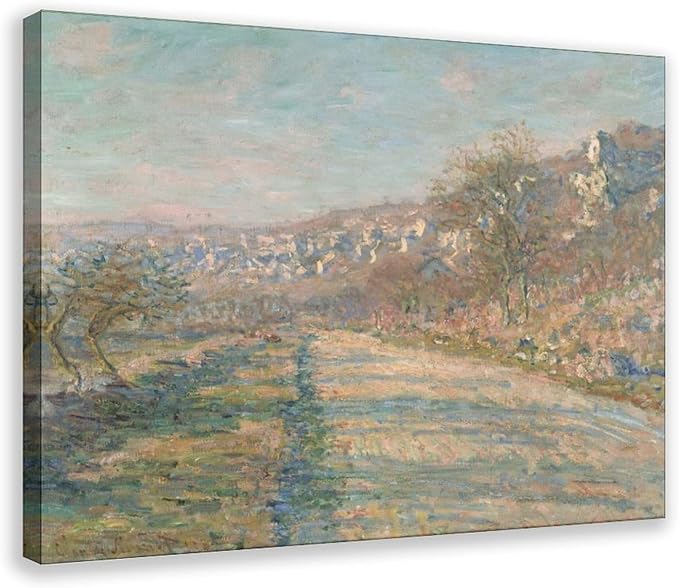 CFIOZYOS 40+ Monet Famous Print Posters Road of La Roche-Guyon by Claude Monet Impressionism Art Wall Decoration Poster Family Bar Restaurant Garage Cafe Art Print Gift Frame 24×36inch(60×90cm)