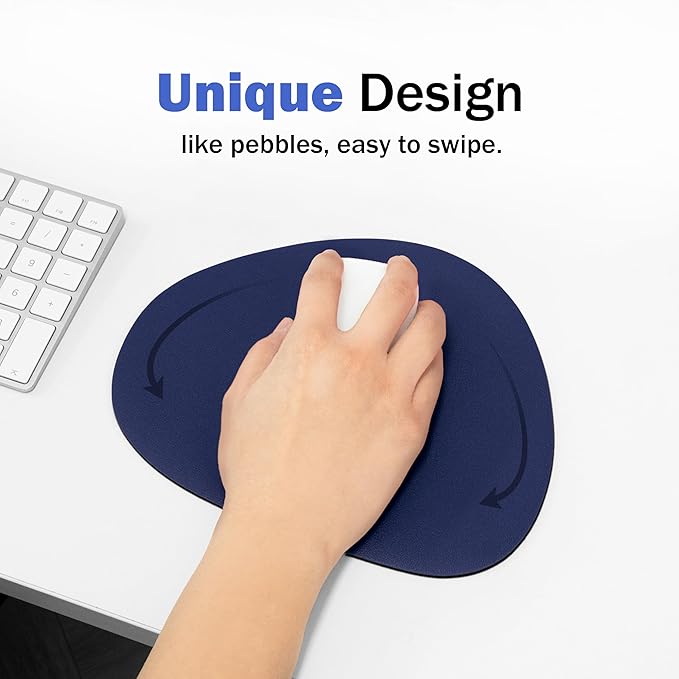 Mouse pad, Non-Slip Washable Waterproof Computer Mouse pad (Blue Moon Navy)