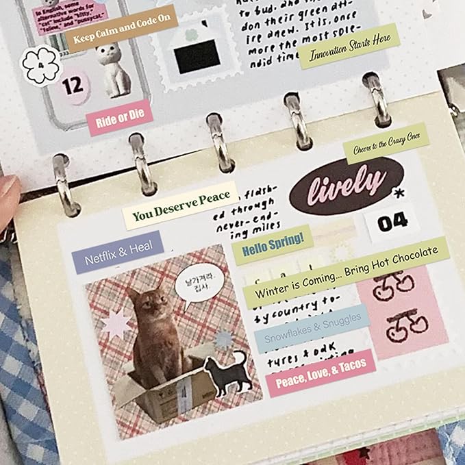 2346PCS Quote Stickers,48 Sheets Scrapbook Supplies Kit Word Stickers for Journaling, Card Making, Vision Board Supplies for Adults Crafting