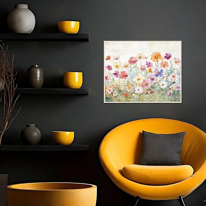 Banket Floral Paint by Numbers Kit for Adults Beginner DIY Painting Kits for Adults Flowers Easy Adult Paint by Number Kits on Canvas Color by Numbers for Gifts Home Wall Decor 16x20 Inch