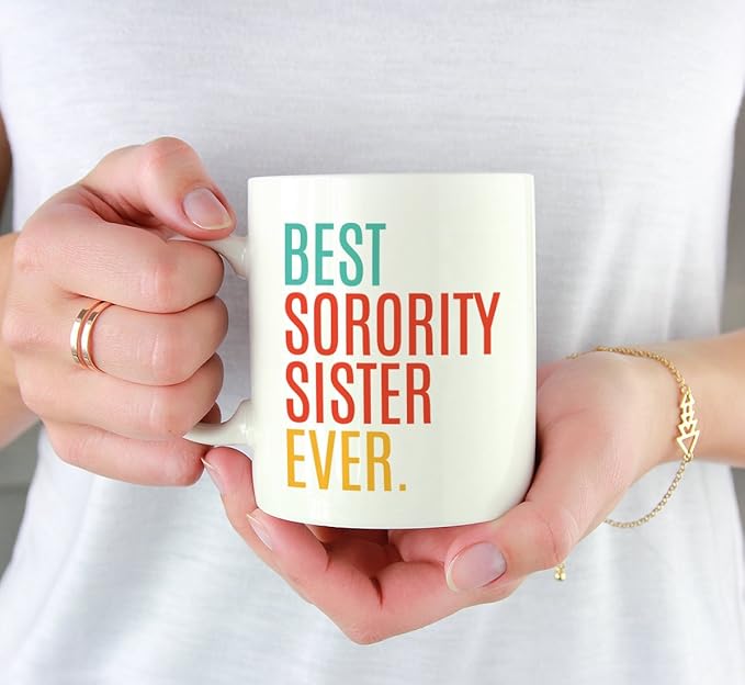 Andaz Press 11oz. Coffee Mug Birthday Gift, Best Sorority Sister Ever, 1-Pack