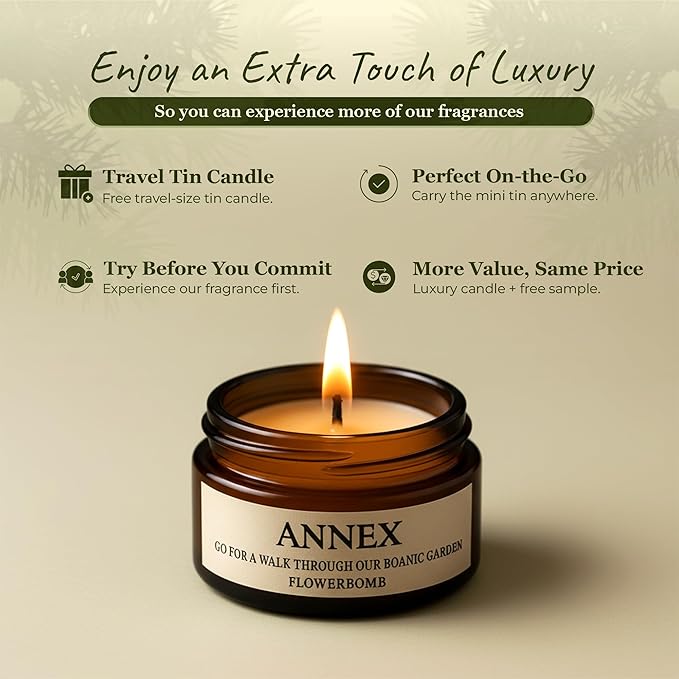 Scented Luxury Candles in Handmade Ceramic Jars, Soy Wax | Orange Blossom – Orange & Mimosa, Large Candle | Non Toxic, 2 Wicks, Reusable Big Orange Jar | Natural Spring Aromatherapy for Women & Men