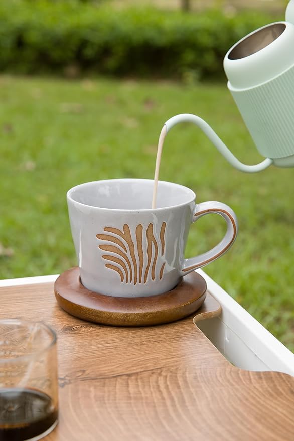 DIHOclub Zebra Coffee Cup Ceramic 3D Wild Animal Inside Mug,Cute Cartoon Handmade Figurine Mugs,Holiday and Birthday Gift for Coffee Milk Tea Lovers,12 OZ(White Zebra)