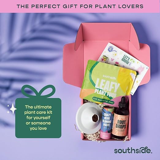 Southside Prop Box – Holiday Gift Set for Plant Lovers - Includes Keiki Paste, Root Drops, Leafy Plant Food & Propagation Cones - Complete Indoor Plant Propagation & Care Kit