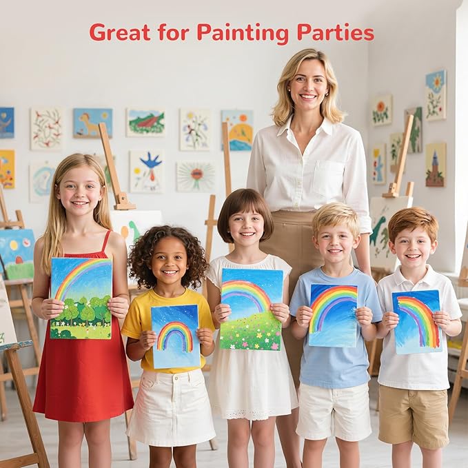 Canvas Boards for Painting 72 Pack, 9x12 Inch Painting Canvas Panels, 100% Cotton White Blank Canvas Boards for Painting, Art Supplies Paint for Acrylics Oil Watercolor Tempera Paints