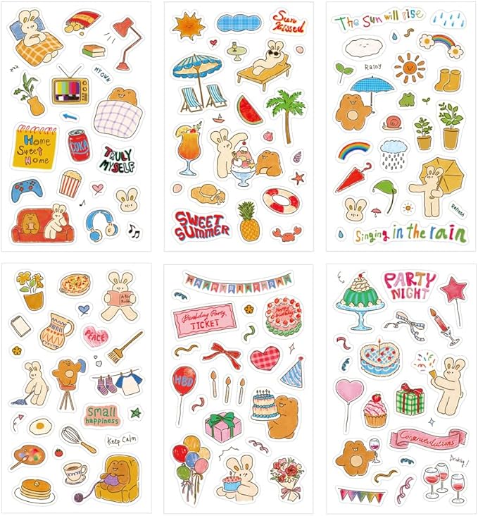 Monolike Unmatched Friends Theme Sticker 6P Set