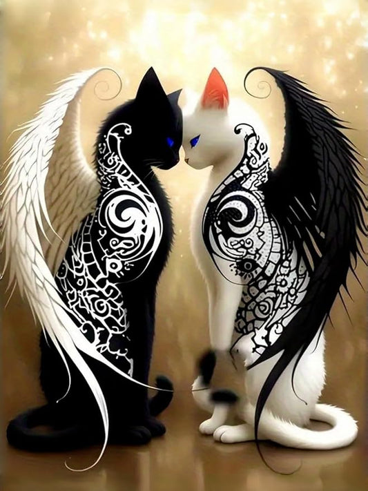 CSZPPQAF 5D Diamond Painting Kits for Adults, Animal Cat Diamond Art Kits for Adults Beginner, DIY Full Drill Cartoon Gem Art Paint by Diamonds Dots Crafts Kits for Home Decor 12x16Inch