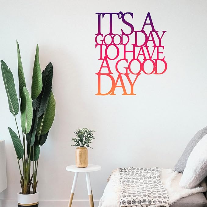 Benziso Motivational Metal Wall Art Inspirational Wall Decor Positive Quotes Wall Decor for Office Living Room Encouragement Gifts (color-2)