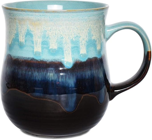 Bosmarlin Large Ceramic Coffee Mug, Big Tea Cup for Office and Home, 21 Oz, Dishwasher and Microwave Safe, 1 PCS