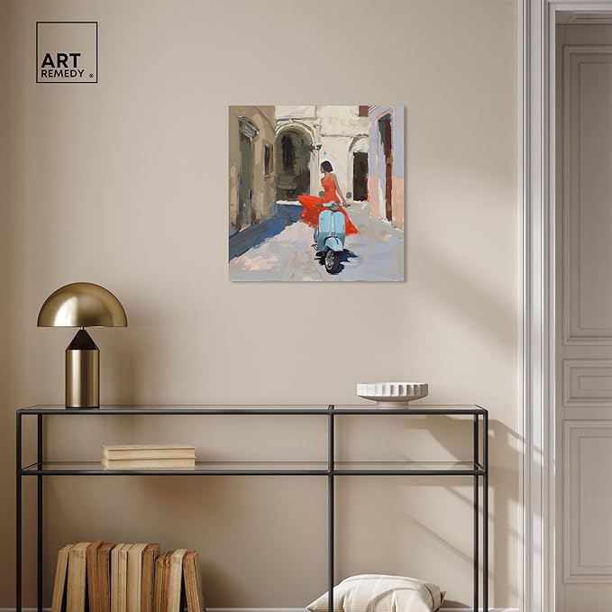 Art Remedy Venice Visits Canvas Classic Landscape Art, Gallery Wrapped, 20" x 20"
