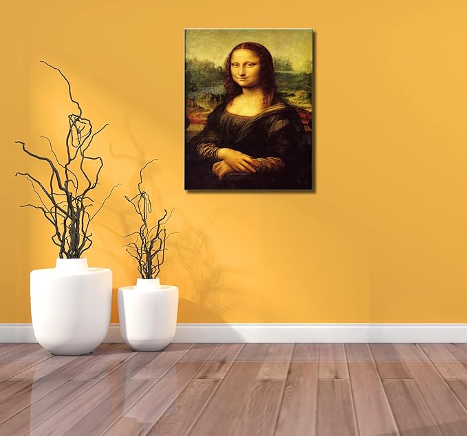msspart Canvas Prints Wall Art Mona Lisa by by Leonardo DaVinci, The World Classic Paintings Reproductions for Living Room