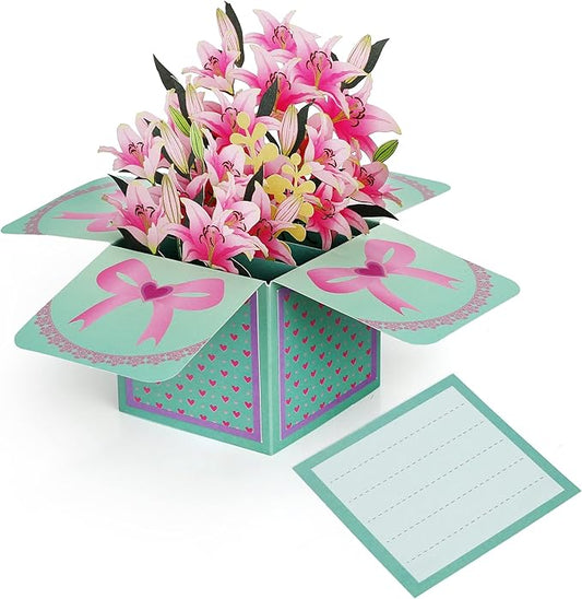 3D Pop-Up Thank You Cards! Birthday Gift Card with Note Note Card and Envelope, Perfect for Birthdays, Teacher Appreciation, or Gifting Mom, Grandma, Dad, or Best Friends.