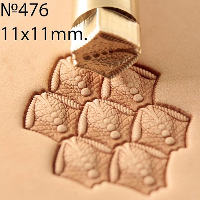 DandS ltd Leather Stamp Tool, Scale, Professional Steel Craft Tool for Leatherworking, Embossing, Carving & Stamping Leather Projects, Belts Wallets & DIY Projects Compatible with Mallet #476
