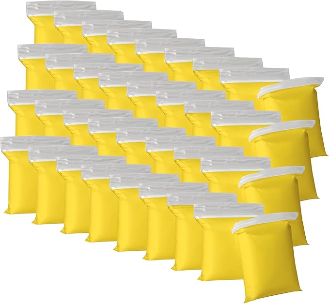 Yellow Air Dry Clay for Kids - 36 Individually Bagged Airdry Clay for Arts & Crafts - Soft, Squishy Cosplay Foam Slim Clay for Home & School - Moldable, No-Mess Air Dry Modeling Clay