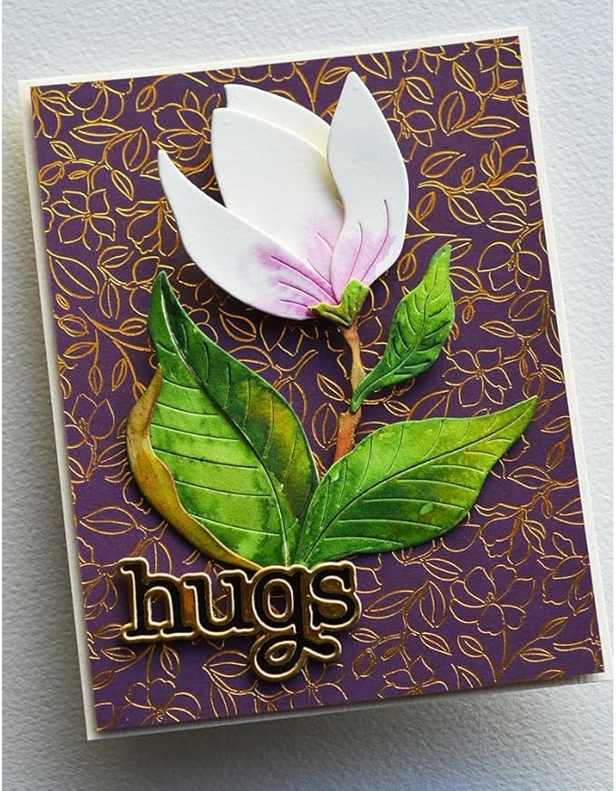 DzIxY Patchwork Peony Buds Flowers Metal Cutting Dies for Card Making Kit Embossing Paper Die Cuts Set Scrapbook Stencils Supplies Machine Templates