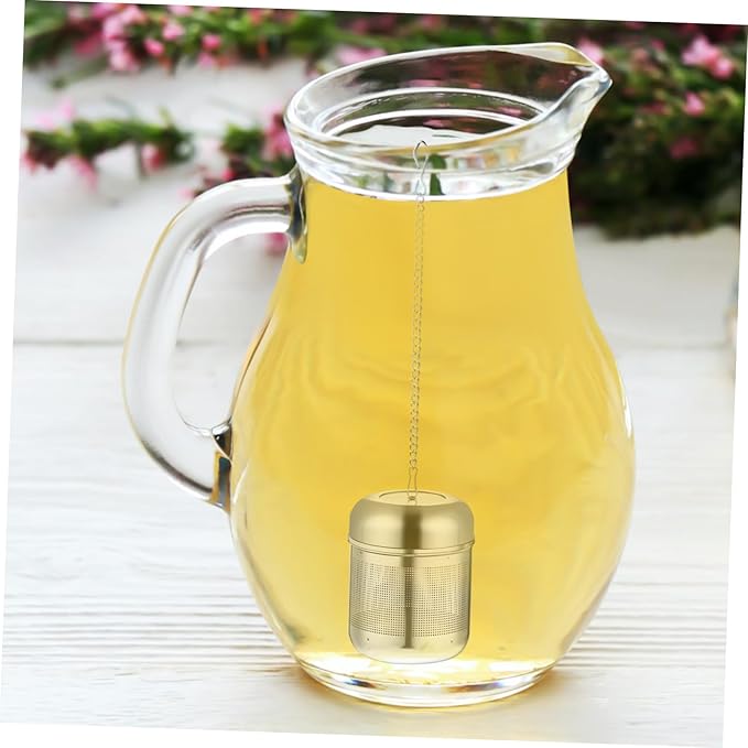 4pcs Stainless Steel Tea Infuser Basket with Chain Fine Mesh Tea Strainer Multi-use Steeper for Spices and Seasonings