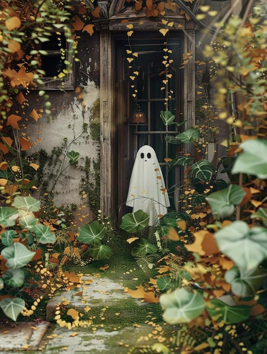 Halloween Diamond Art Painting Kits for Adults,Ghost Full Drill Diamond Dots Paintings for Beginners, Specter Horror Round 5D Paint with Diamonds Pictures Gem Art Painting Kits DIY Adult Crafts Kits
