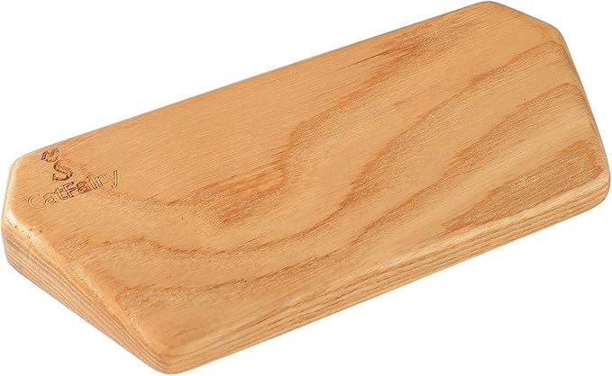 Ash Wooden Wrist Rest - Solid Wood Palm Rest for Keyboard, Mouse Pad Wrist Guard - (Fraxinus Excelsior, 6.9in)