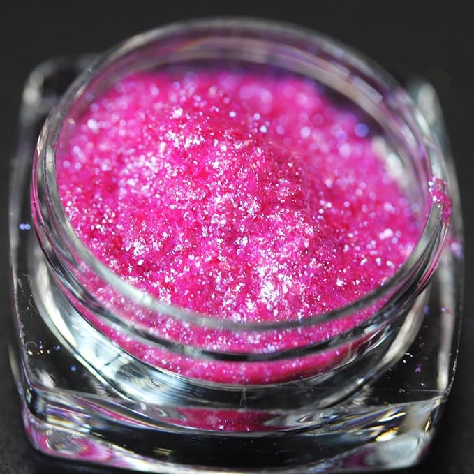 8colors White Pink Series Highlighter Pigment Loose Mica Powder for Resin Craft, Soap Candle Dye, Nail Art, Cosmetics, Paint, Slime Pigment