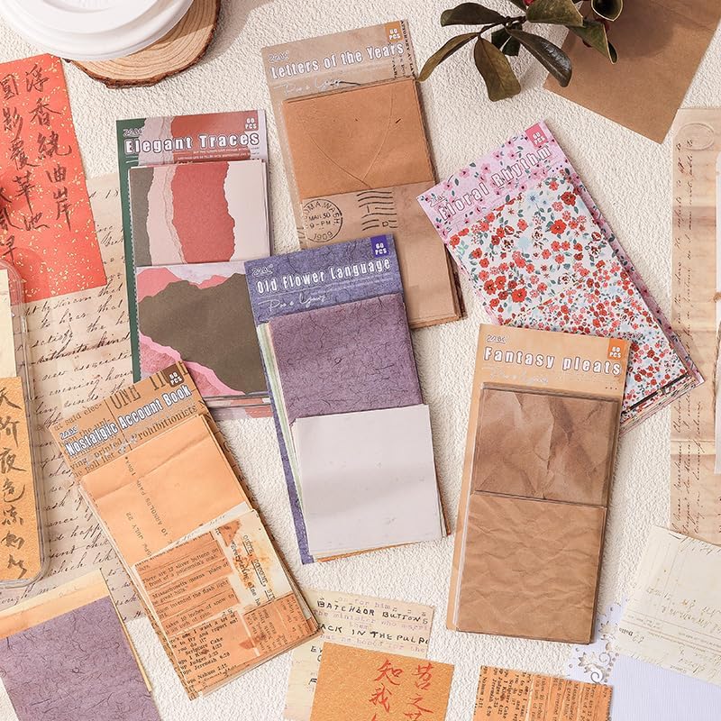 Vintage Scrapbook Background Paper for Scrapbooking, 360 Sheets Scrap Booking Supples Kit, Decorative Paper for Junk Journal Supplies, Collage, Journaling, DIY Crafts Arts, Card Making - Image 6