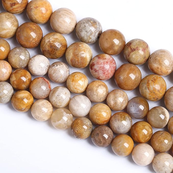 4MM 86PCS Natural Stone Coral Jade Chrysanthemum Beads for Jewelry Making DIY Bracelet