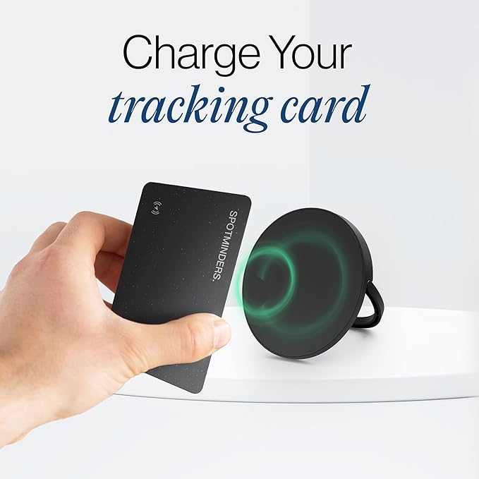 SPOTMINDERS Wireless Charger for iPhone, AirPods, Tracking Card 15W Flat Fast Charging Pad QI Compatible with Samsung, Android, Apple - Magsafe, Non-Slip Surface, Advanced Cooling - No AC Adapter