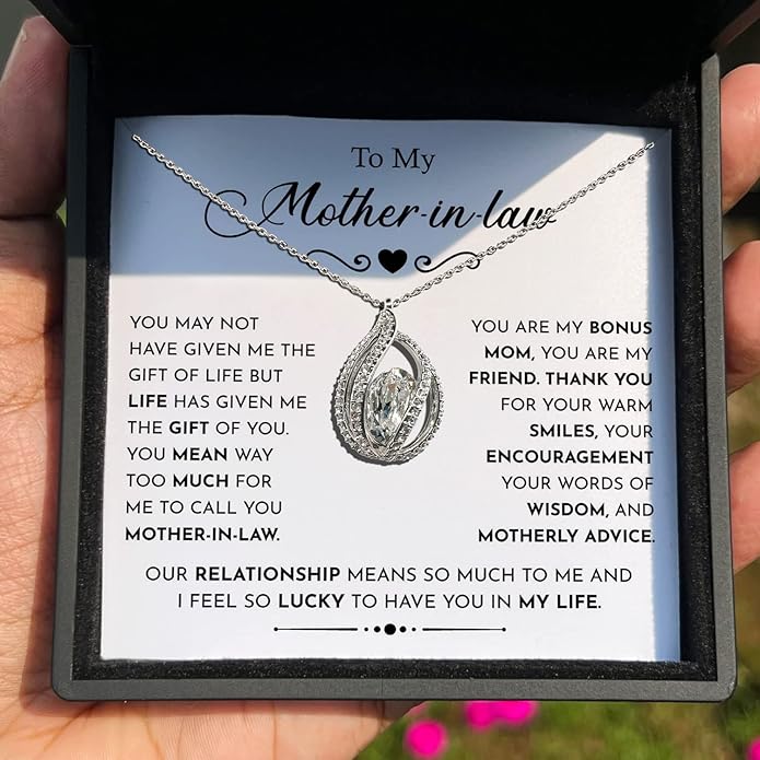 TRYNDI To My Best Mom Necklace for Women - Mom Christmas Gifts from Son, Mothers Day Necklace, Gifts for Birthday, Valentine's Day Jewelry for Mother