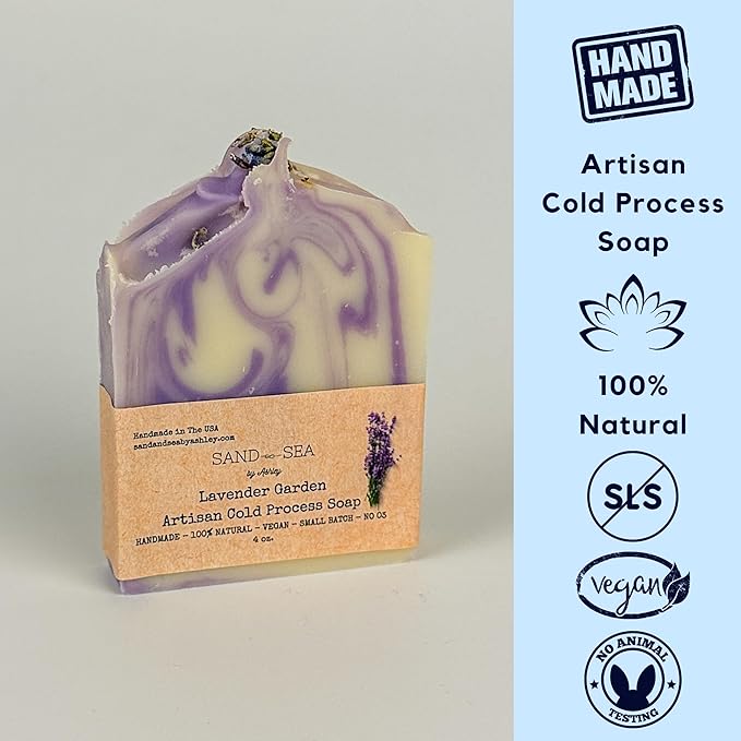 Spa Gift Basket for Women - All Natural Handmade Lavender Spa Gift Set Made with Essential Oils Relaxing and Pampering Bath and Body Spa Kit at Home