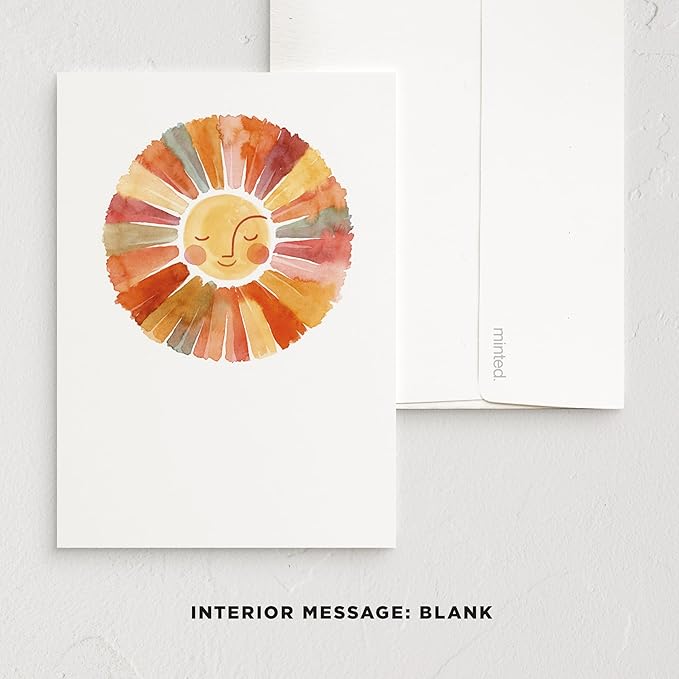 Minted Delight Greeting Cards Pack, Set of 5, Blank Notes with Envelopes, Chic, Stylish & Curated Folded Blank Stationery with Envelopes, Inspired Designs, Designed by Independent Artists