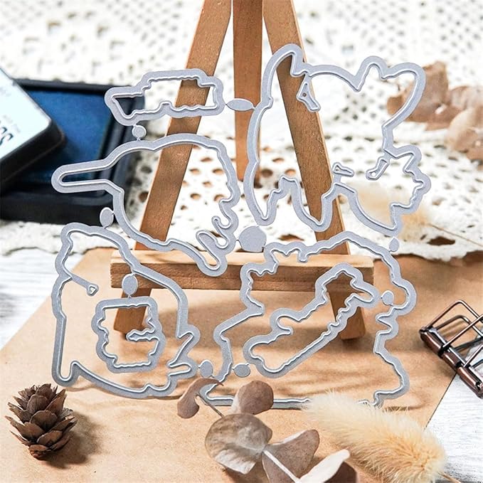 Honey Wooden House Stamps and Cutting Dies for Card Making DIY Transparent Silicone Clear Stamp and Metal Die Cuts Sets for Scrapbooking Paper Greeting Cards Decor Seals Craft Supplies
