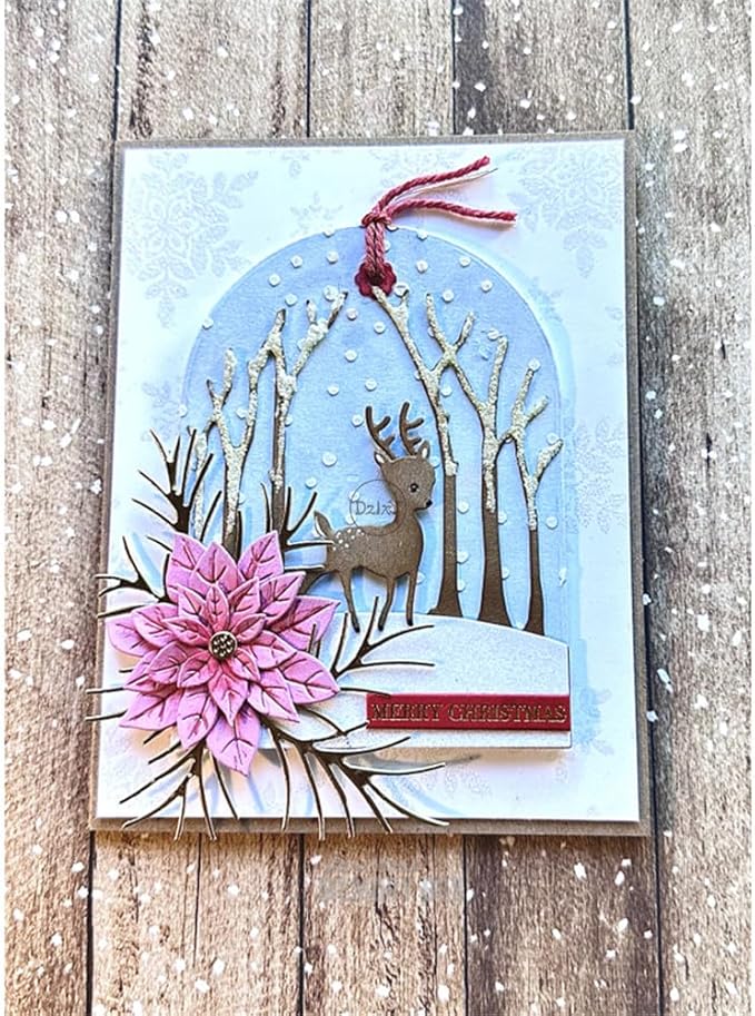 DzIxY Patchwork Stamens Flowers Metal Cutting Dies for Card Making Kit Embossing Paper Die Cuts Set Scrapbook Stencils Supplies Machine Templates