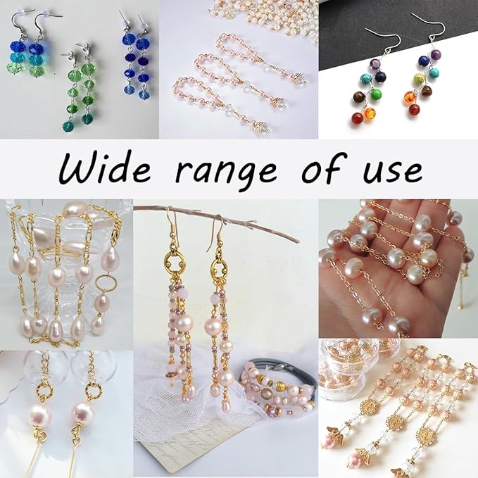 600 Pieces 2 Inch Flat Head Pins Eye Pins for Jewelry Making DIY, Straight Bendable Ball Headpin Gold and Sliver Jewelry Metal End Headpins for Craft Earring Necklace Bracelet Pendant Supplies