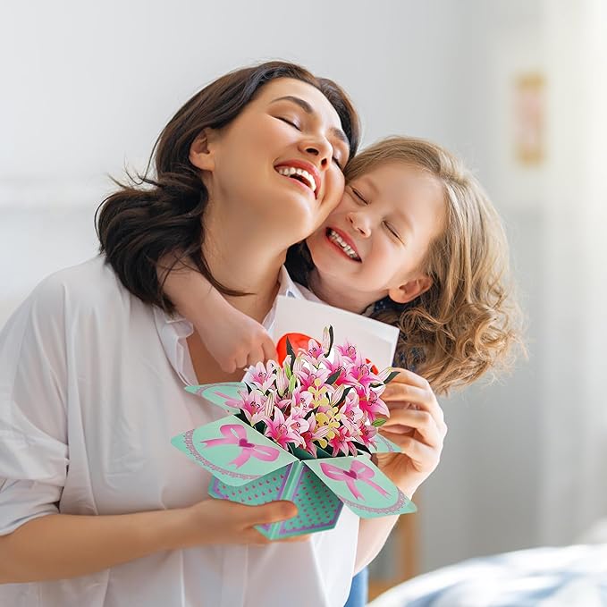 3D Pop-Up Thank You Cards! Birthday Gift Card with Note Note Card and Envelope, Perfect for Birthdays, Teacher Appreciation, or Gifting Mom, Grandma, Dad, or Best Friends.