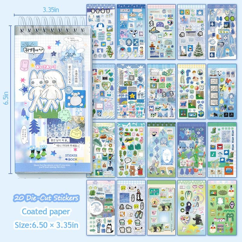 Japanese Sticker Book for Scrapbooking,Anime Themed Stickers for Journaling - Image 2