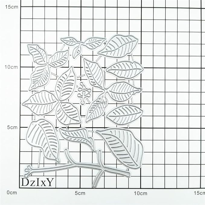 DzIxY Patchwork Tree Branches Leaves Flowers Metal Cutting Dies for Card Making Kit Embossing Paper Die Cuts Set Scrapbook Stencils Supplies Machine Templates
