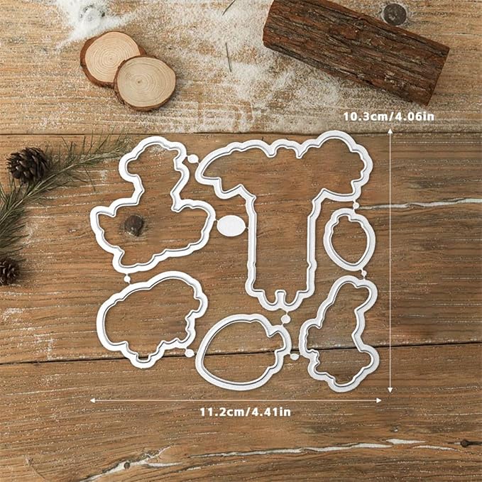 Strawberry Leaf Rabbit Stamps and Cutting Dies for Card Making DIY Transparent Silicone Clear Stamp and Metal Die Cuts Sets for Scrapbooking Paper Greeting Cards Decor Seals Craft Supplies