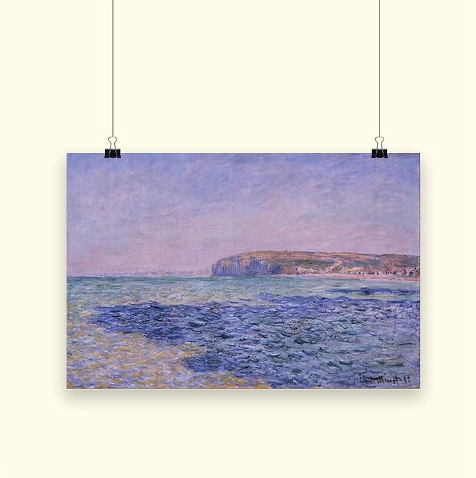 CFIOZYOS 40+ Monet Famous Print Posters Shadows on The Sea. The Cliffs at Pourville by Claude Monet Impressionism Canvas Wall Art Print Poster For Home School Office Decor Unframe 16×24inch(40×60cm)