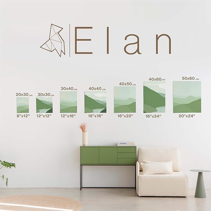 Elan Canvas Boards for Painting 15.7x19.7 Inch, 6-Pack 100% Cotton Acid-Free Blank Canvases for Painting 8oz, Triple Primed 15.7x19.7 Canvas Panels