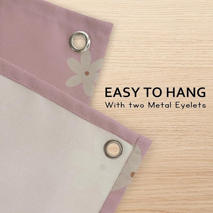 Long Live Girlhood Linen Banner Hanging Pink Flag Flower Banner for Nursery Playroom Wall Decor for Kids Bedroom Living Room Dorm Toddler Decorations Trendy Room 30x20 In (Girlhood)
