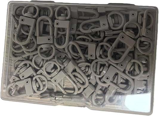 KJML DIY Keychain clip 60pcs Swivel Snap Lobster Claw Keychain Clasps Lanyard Hardware Key Chain Hooks for Bag Charm