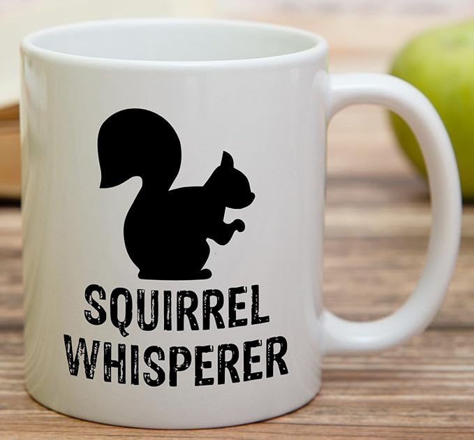 Retreez Funny Mug - Squirrel Whisperer Cute Lovely 11 Oz Ceramic Coffee Mugs - Funny, Sarcasm, Sarcastic, Motivational, Inspirational birthday gifts for friends, coworkers, siblings, dad or mom