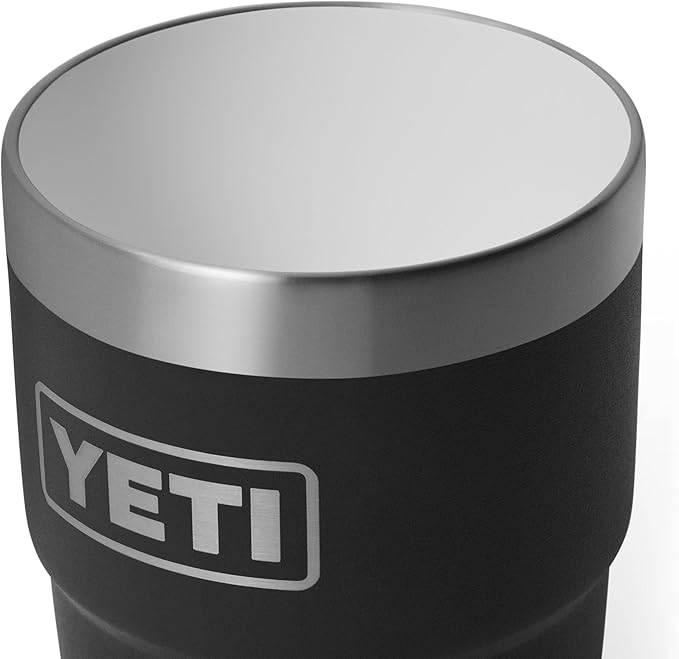 YETI Rambler 8 oz Insulated Coffee Mug with Lid - Stackable Double-Wall Vacuum Insulated Coffee Cup - DuraSip Ceramic Lining - Barista-Friendly Design - Stainless Steel - Dishwasher Safe