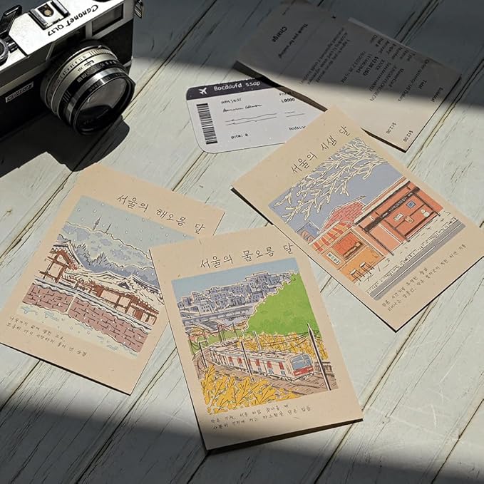 Monolike Twelve Months of Seoul Single Card - Mix 12 pack Postcards