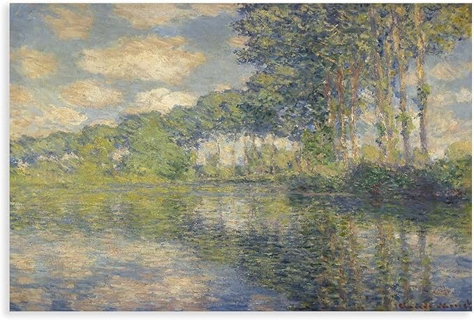 CFIOZYOS 40+ Monet Famous Print Posters Poplars on The Epte by Claude Monet Impressionism Art Wall Decoration Poster Family Bar Restaurant Garage Cafe Art Print Gift Unframe 24×36inch(60×90cm)