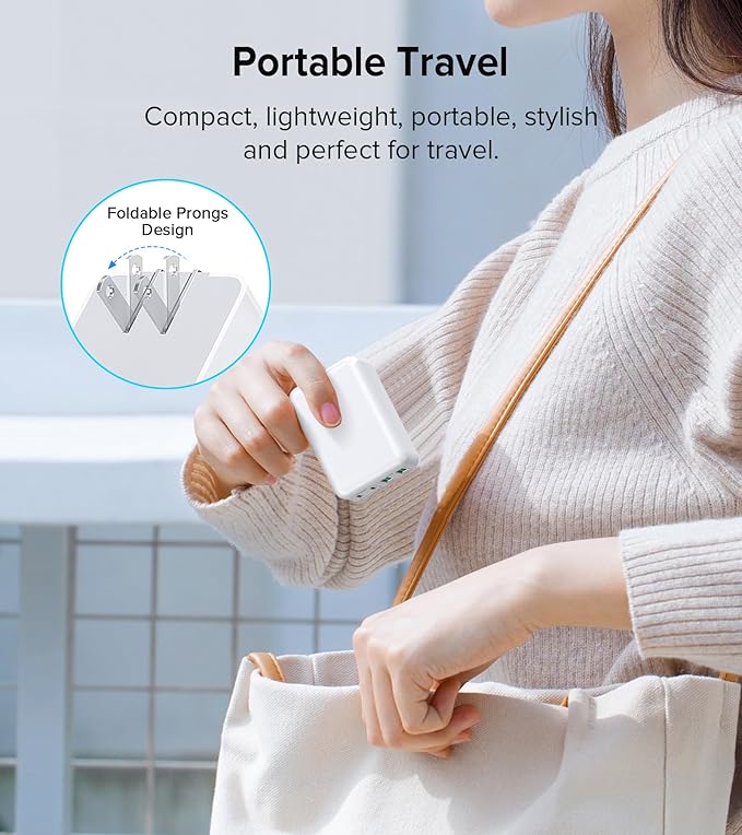 40W USB C Flat Charger Block, 2-Pack Fast Charge Cube Powered Multi-Port Wall Plug Power Adapter Type C Brick for iPhone 17/16/16 Pro 15/15 Pro Max/14/14 Pro Max/13/13 Pro Max, Motorola, Huawei